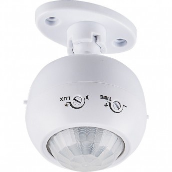 Датчик движения 1200W 8m 120°(гориз.) 360°(верт.) белый, FERON SEN16/ES-P27A