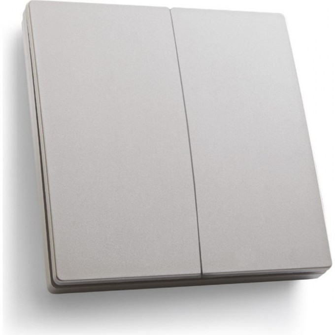 Кнопка-выключатель беспроводной FERON, TM82 230V, 500W, двухклавишный, серебро 41720 Кнопка-выключатель беспроводной FERON, TM82 230V, 500W, двухклавишный, серебро 41720