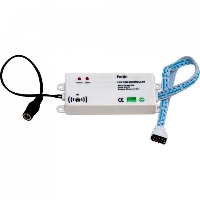 Контроллер для светодиодной ленты LS611 DC5V, IP20,FERON LD30 26237 Контроллер для светодиодной ленты LS611 DC5V, IP20,FERON LD30 26237