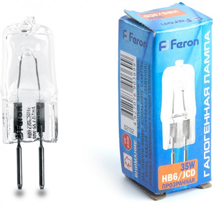Лампа галогенная FERON HB6 JCD G5.3 35W 2102 Лампа галогенная FERON HB6 JCD G5.3 35W 2102
