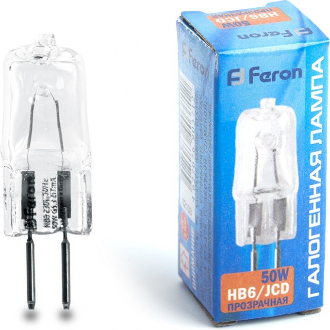 Лампа галогенная FERON HB6 JCD G5.3 50W 2103 Лампа галогенная FERON HB6 JCD G5.3 50W 2103