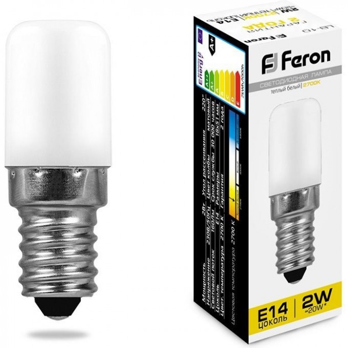 Лампа светодиодная FERON LB-10 E14 2W 2700K 25295 Лампа светодиодная FERON LB-10 E14 2W 2700K 25295
