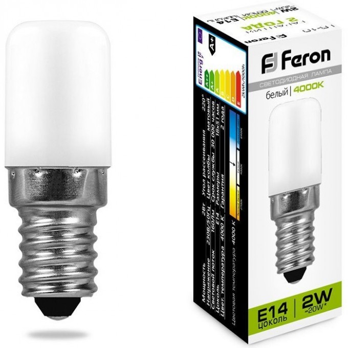 Лампа светодиодная FERON LB-10 E14 2W 4000K 25897 Лампа светодиодная FERON LB-10 E14 2W 4000K 25897