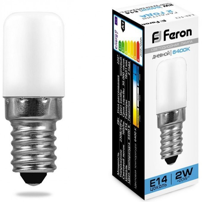 Лампа светодиодная FERON LB-10 E14 2W 6400K 25988 Лампа светодиодная FERON LB-10 E14 2W 6400K 25988
