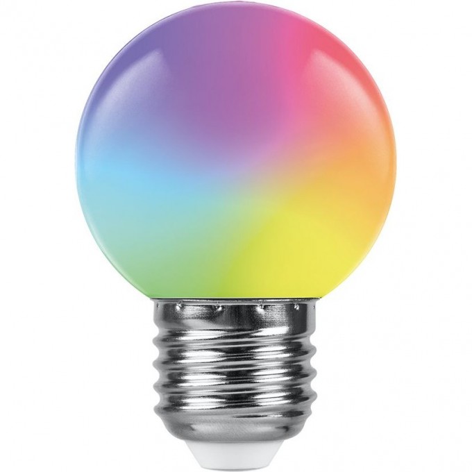 Лампа светодиодная FERON LB-371 Шар матовый E27 3W RGB плавная сменая цвета 38115 Лампа светодиодная FERON LB-371 Шар матовый E27 3W RGB плавная сменая цвета 38115