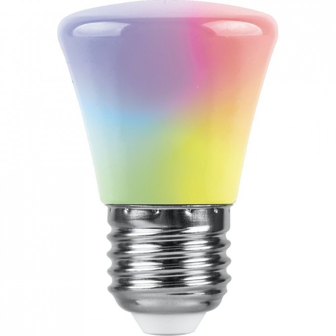 Лампа светодиодная FERON LB-372 Колокольчик матовый E27 1W RGB быстрая смена цвета 38128 Лампа светодиодная FERON LB-372 Колокольчик матовый E27 1W RGB быстрая смена цвета 38128