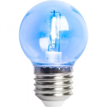 Лампа светодиодная FERON LB-383 шарик прозрачный E27 2W синий Лампа светодиодная FERON LB-383 шарик прозрачный E27 2W синий