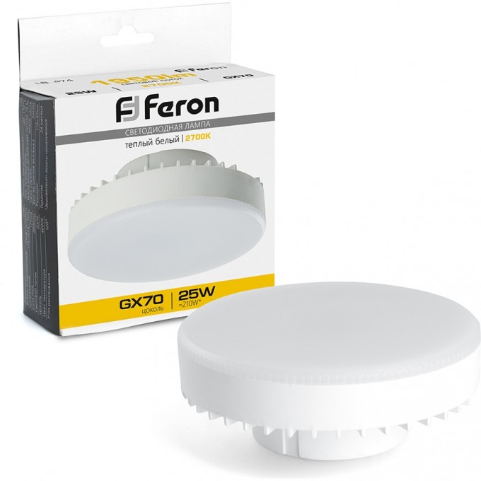 Лампа светодиодная FERON LB-474 GX70 25W 2700K 38268 Лампа светодиодная FERON LB-474 GX70 25W 2700K 38268
