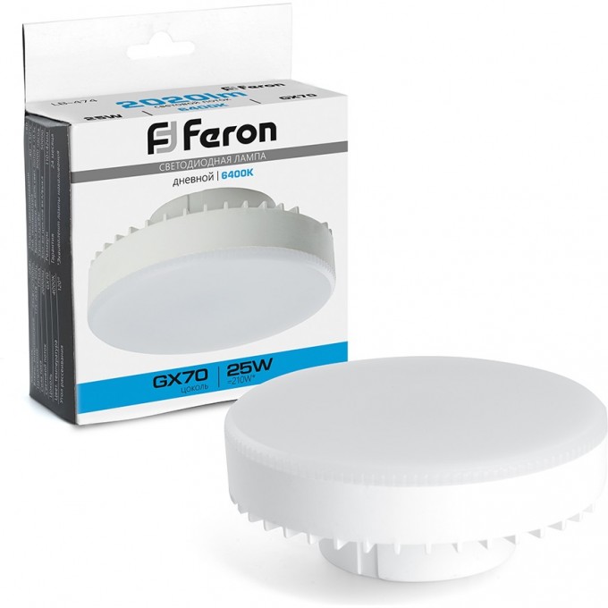 Лампа светодиодная FERON LB-474 GX70 25W 6400K 38270 Лампа светодиодная FERON LB-474 GX70 25W 6400K 38270
