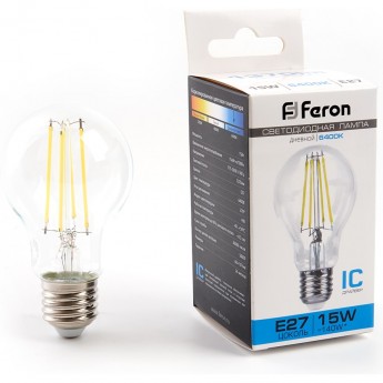 Лампа светодиодная FERON LB-615 E27 15W 6400K шар Лампа светодиодная FERON LB-615 E27 15W 6400K шар