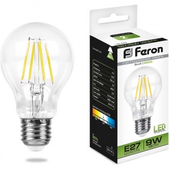 Лампа светодиодная FERON LB-63 Шар E27 9W 4000K 25632
