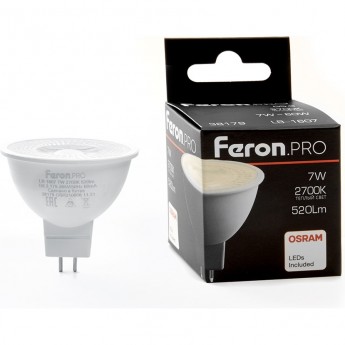 Лампа светодиодная FERON PRO LB-1607 G5.3 7W 2700K 38179 Лампа светодиодная FERON PRO LB-1607 G5.3 7W 2700K 38179