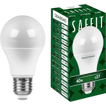 Лампа светодиодная FERON SAFFIT SBA8040 Шар E27 40W 2700K 55200 Лампа светодиодная FERON SAFFIT SBA8040 Шар E27 40W 2700K 55200