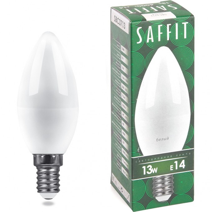Лампа светодиодная FERON SAFFIT SBC3713 Свеча E14 13W 4000K 55164 Лампа светодиодная FERON SAFFIT SBC3713 Свеча E14 13W 4000K 55164