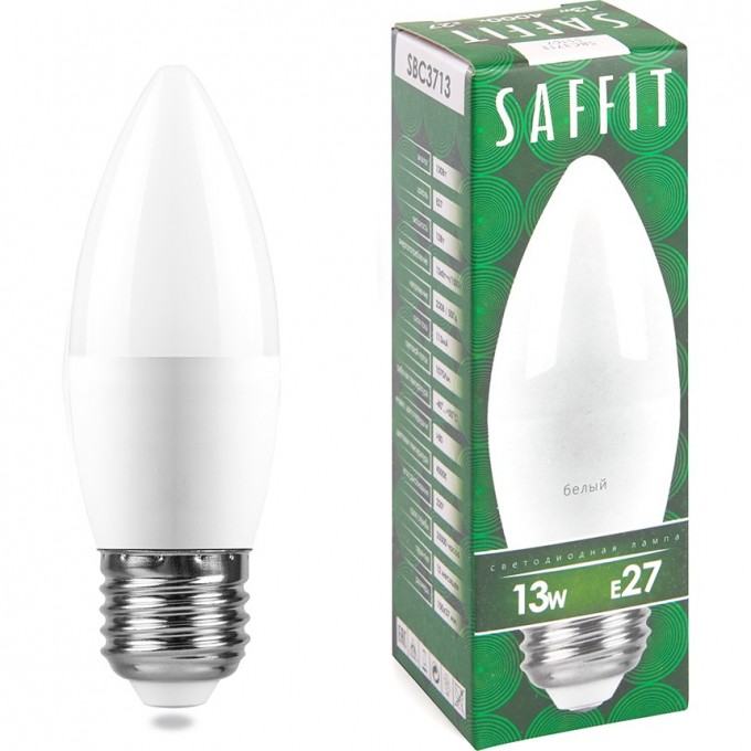 Лампа светодиодная FERON SAFFIT SBC3713 Свеча E27 13W 4000K 55167 Лампа светодиодная FERON SAFFIT SBC3713 Свеча E27 13W 4000K 55167
