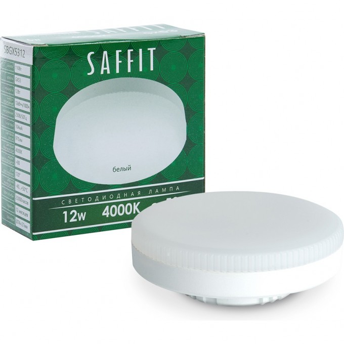 Лампа светодиодная FERON SAFFIT SBGX5312 GX53 12W 6400K 55190 Лампа светодиодная FERON SAFFIT SBGX5312 GX53 12W 6400K 55190