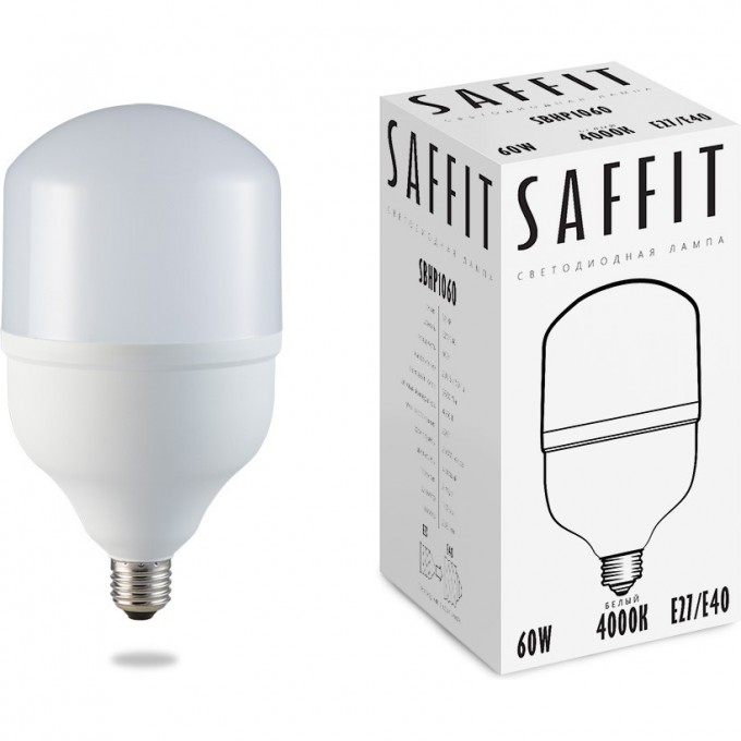Лампа светодиодная FERON SAFFIT SBHP1060 E27-E40 60W 4000K 55096 Лампа светодиодная FERON SAFFIT SBHP1060 E27-E40 60W 4000K 55096