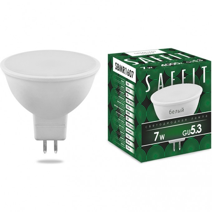Лампа светодиодная FERON SAFFIT SBMR1607 MR16 GU5.3 7W 4000K 55028 Лампа светодиодная FERON SAFFIT SBMR1607 MR16 GU5.3 7W 4000K 55028