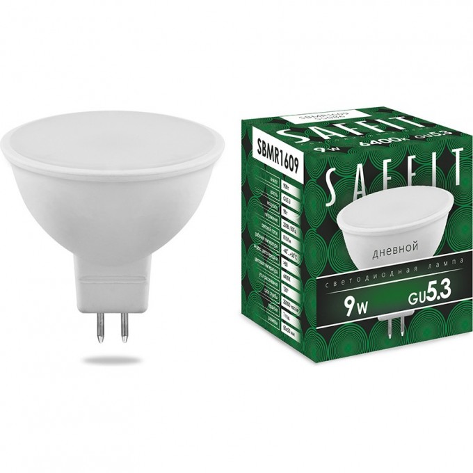 Лампа светодиодная FERON SAFFIT SBMR1609 MR16 GU5.3 9W 6400K 55086 Лампа светодиодная FERON SAFFIT SBMR1609 MR16 GU5.3 9W 6400K 55086