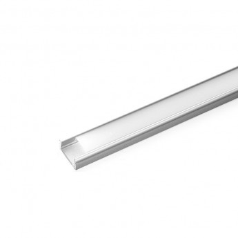 Профиль алюминиевый накладной, серебро, FERON CAB262