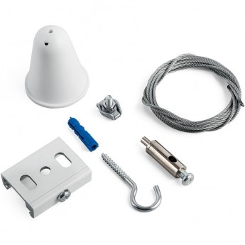 Соединитель для трековых трехфазных светильников (комплект подвесов для шинопровода) FERON ,длина 150см,белый,PRO-0448/PRO-0448-1.5-3-RUS Артикул 41098 Соединитель для трековых трехфазных светильников (комплект подвесов для шинопровода) FERON ,длина 150см,белый,PRO-0448/PRO-0448-1.5-3-RUS Артикул 41098