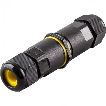 Соединитель-коннектор для проводов FERON LD518 , 2-контактный, водонепроницаемый, черный Соединитель-коннектор для проводов FERON LD518 , 2-контактный, водонепроницаемый, черный