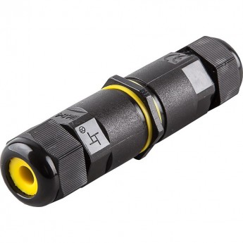 Соединитель-коннектор для проводов FERON LD519, 3-контактный, водонепроницаемый, черный Соединитель-коннектор для проводов FERON LD519, 3-контактный, водонепроницаемый, черный