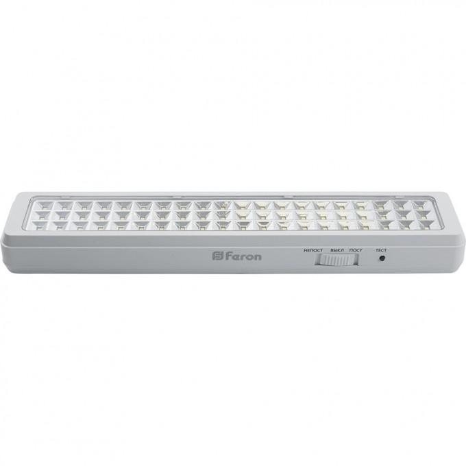 Светильник аварийный, 60 LED AC/DC, белый, FERON EM112 артикул 41534 Светильник аварийный, 60 LED AC/DC, белый, FERON EM112 артикул 41534