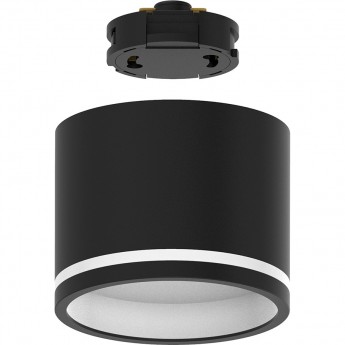 Светильник FERON AL135 трековый однофазный на шинопровод под лампу GX53, черный Светильник FERON AL135 трековый однофазный на шинопровод под лампу GX53, черный