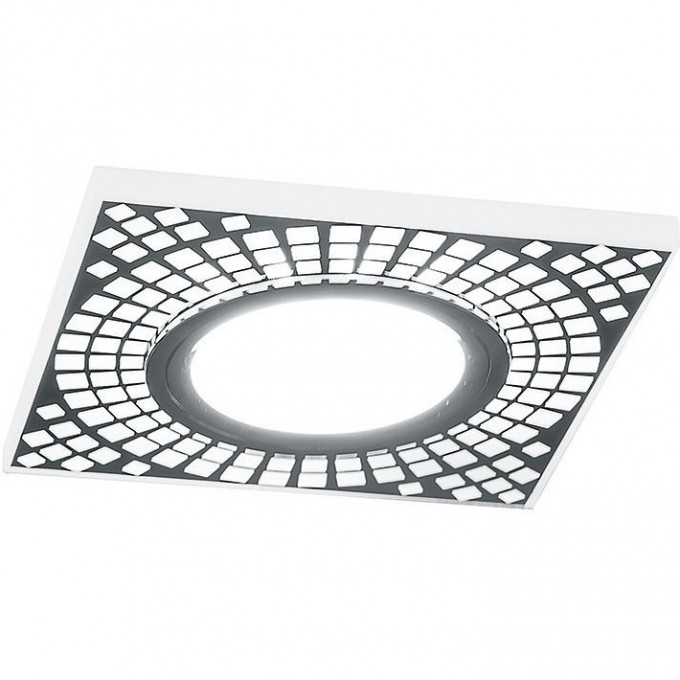 Светильник FERON CD952 MR16 G5.3 с белой LED подсветкой белый матовый 32538 Светильник FERON CD952 MR16 G5.3 с белой LED подсветкой белый матовый 32538