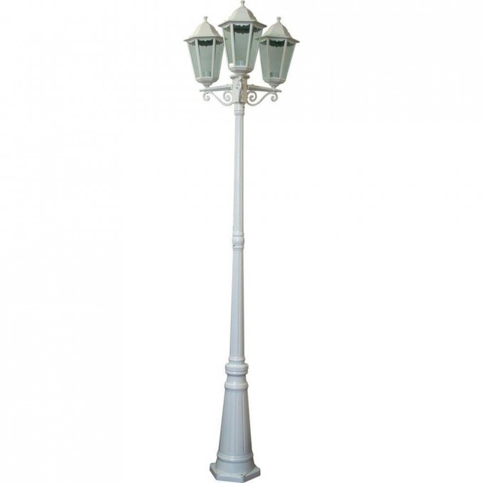 Светильник садово-парковый FERON 6215/PL6215 столб 3*100W E27 230V, белый 11079 Светильник садово-парковый FERON 6215/PL6215 столб 3*100W E27 230V, белый 11079