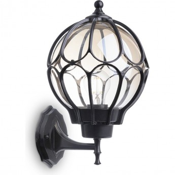 Светильник садово-парковый FERON PL3801 круглый на стену вверх 60W 230V E27, черный Светильник садово-парковый FERON PL3801 круглый на стену вверх 60W 230V E27, черный