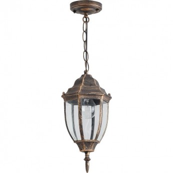 Светильник садово-парковый FERON PL6005 шестигранный на цепочке 60W E27 230V, черное золото Светильник садово-парковый FERON PL6005 шестигранный на цепочке 60W E27 230V, черное золото