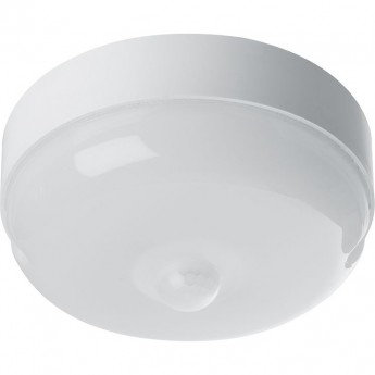 Светильник светодиодный пылевлагозащищённый с ИК-датчиком FERON AL3006 в пластиковом корпусе 12W 6500K 220V IP65 белый Светильник светодиодный пылевлагозащищённый с ИК-датчиком FERON AL3006 в пластиковом корпусе 12W 6500K 220V IP65 белый