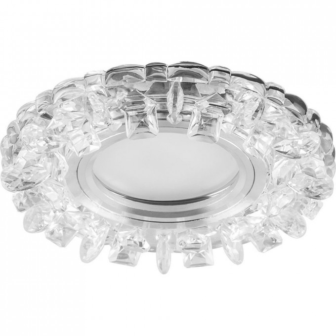 Светильник встраиваемый FERON CD927 с белой LED подсветкой потолочный MR16 G5.3 прозрачный 28902 Светильник встраиваемый FERON CD927 с белой LED подсветкой потолочный MR16 G5.3 прозрачный 28902