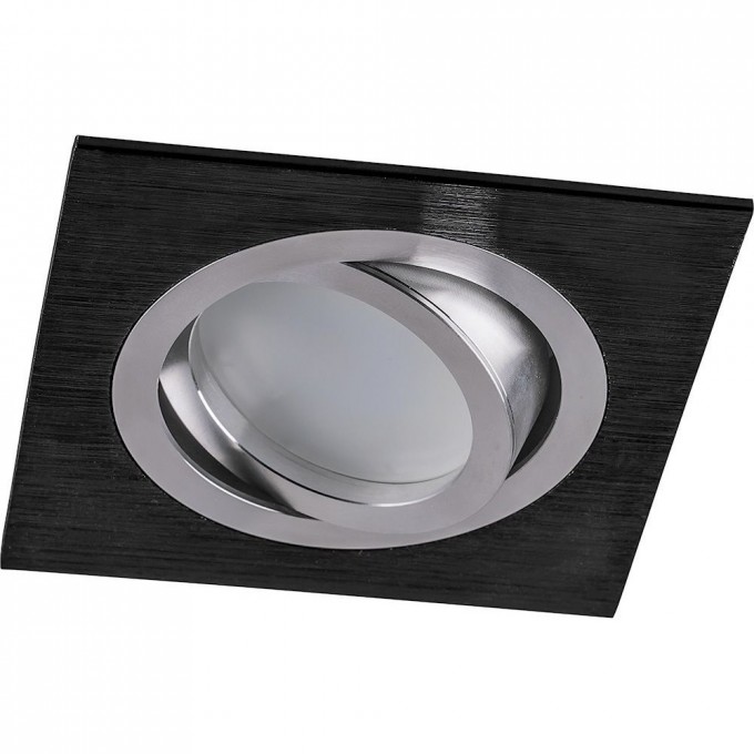 Светильник встраиваемый FFERON DL2801 потолочный MR16 G5.3 черный-хром 32638 Светильник встраиваемый FFERON DL2801 потолочный MR16 G5.3 черный-хром 32638