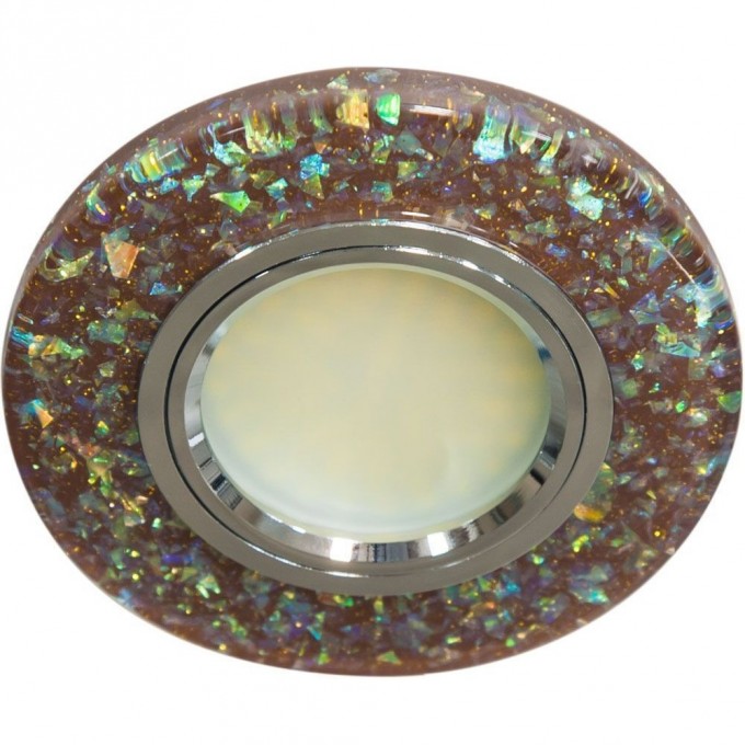 Светильник встраиваемый с белой LED подсветкой FERON 8585-2 потолочный MR16 G5.3 коричневый 28580 Светильник встраиваемый с белой LED подсветкой FERON 8585-2 потолочный MR16 G5.3 коричневый 28580
