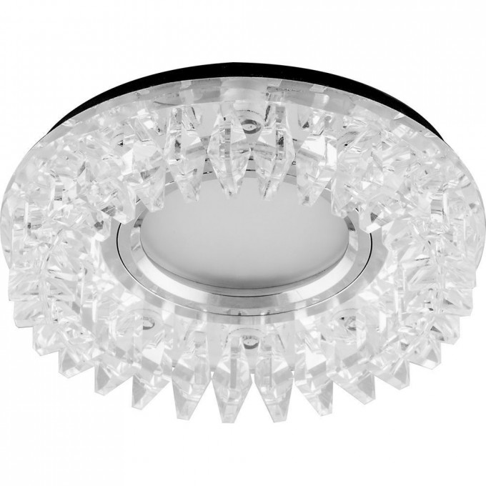Светильник встраиваемый с белой LED подсветкой FERON CD2540 потолочный MR16 G5.3 прозрачный 27966 Светильник встраиваемый с белой LED подсветкой FERON CD2540 потолочный MR16 G5.3 прозрачный 27966