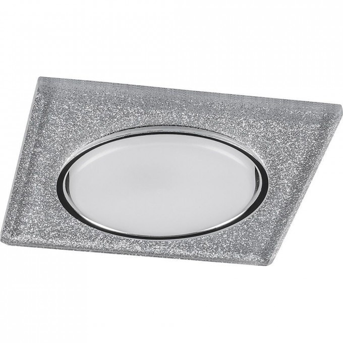 Светильник встраиваемый с белой LED подсветкой FERON CD4040 потолочный GX53 без лампы, серебро, хром 40517 Светильник встраиваемый с белой LED подсветкой FERON CD4040 потолочный GX53 без лампы, серебро, хром 40517