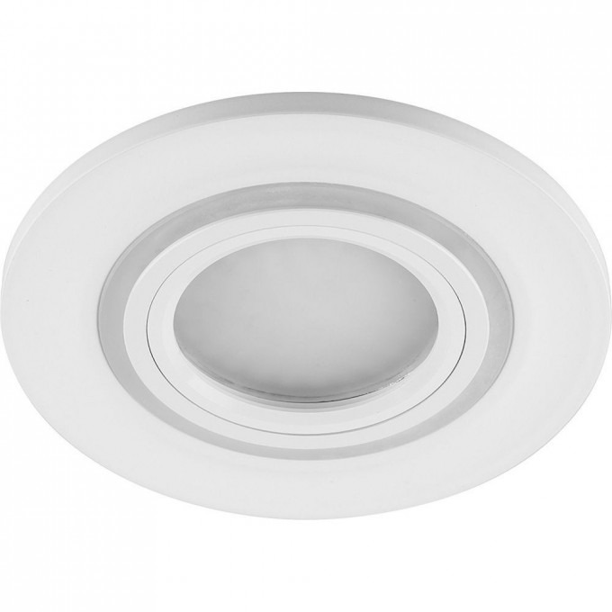 Светильник встраиваемый с белой LED подсветкой FERON CD600 потолочный MR16 G5.3, белый 29711 Светильник встраиваемый с белой LED подсветкой FERON CD600 потолочный MR16 G5.3, белый 29711