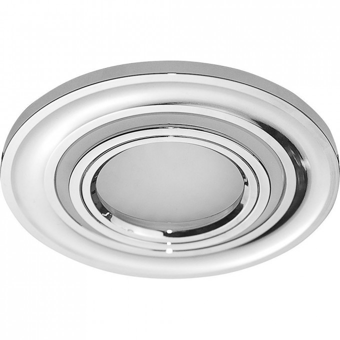 Светильник встраиваемый с белой LED подсветкой FERON CD600 потолочный MR16 G5.3 хром 29709 Светильник встраиваемый с белой LED подсветкой FERON CD600 потолочный MR16 G5.3 хром 29709