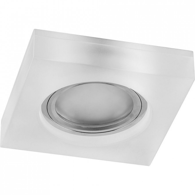 Светильник встраиваемый с белой LED подсветкой FERON CD8180 потолочный MR16 G5.3 белый матовый 29708 Светильник встраиваемый с белой LED подсветкой FERON CD8180 потолочный MR16 G5.3 белый матовый 29708