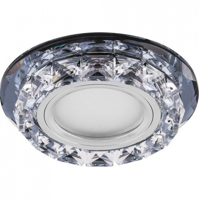 Светильник встраиваемый с белой LED подсветкой FERON CD878 потолочный MR16 G5.3 прозрачный 28823 Светильник встраиваемый с белой LED подсветкой FERON CD878 потолочный MR16 G5.3 прозрачный 28823