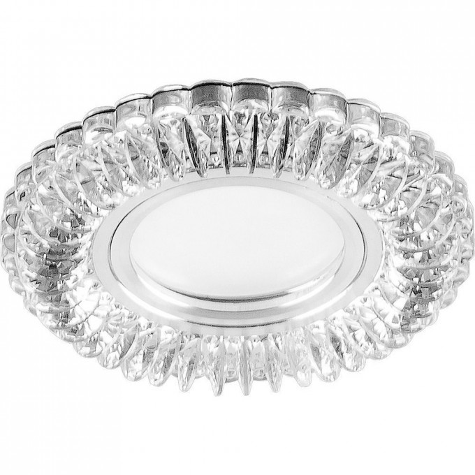 Светильник встраиваемый с белой LED подсветкой FERON CD904 потолочный MR16 G5.3 прозрачный 28977 Светильник встраиваемый с белой LED подсветкой FERON CD904 потолочный MR16 G5.3 прозрачный 28977