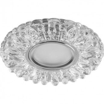 Светильник встраиваемый с белой LED подсветкой FERON CD914 потолочный MR16 G5.3 прозрачный Светильник встраиваемый с белой LED подсветкой FERON CD914 потолочный MR16 G5.3 прозрачный