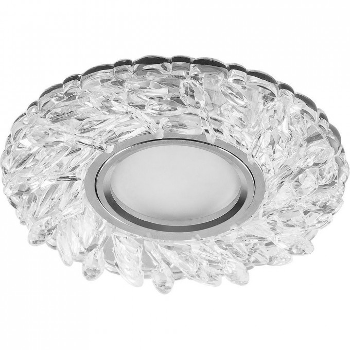 Светильник встраиваемый с белой LED подсветкой FERON CD915 потолочный MR16 G5.3 прозрачный 28987 Светильник встраиваемый с белой LED подсветкой FERON CD915 потолочный MR16 G5.3 прозрачный 28987