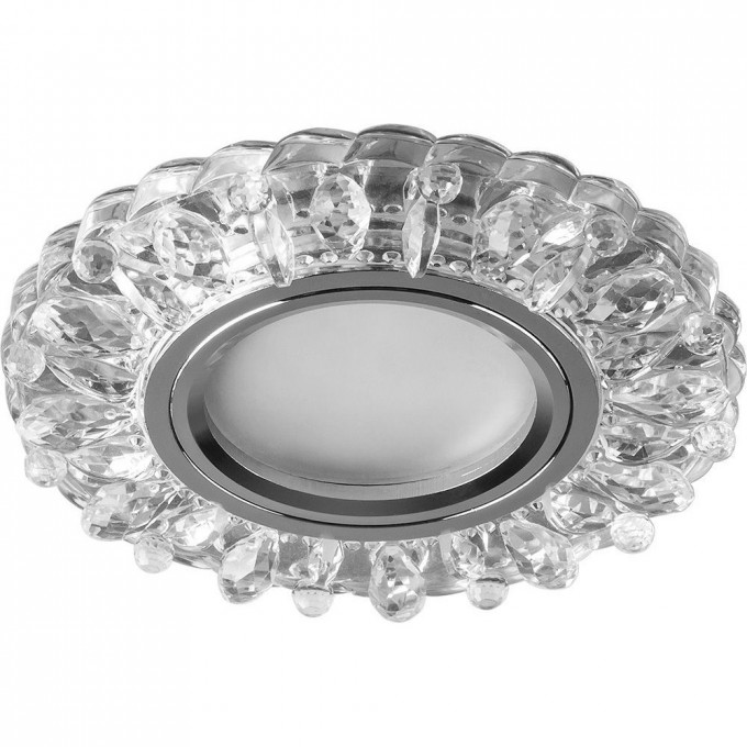 Светильник встраиваемый с белой LED подсветкой FERON CD916 потолочный MR16 G5.3 прозрачный 28988 Светильник встраиваемый с белой LED подсветкой FERON CD916 потолочный MR16 G5.3 прозрачный 28988