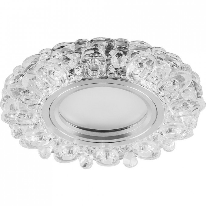 Светильник встраиваемый с белой LED подсветкой FERON CD926 потолочный MR16 G5.3 прозрачный 28901 Светильник встраиваемый с белой LED подсветкой FERON CD926 потолочный MR16 G5.3 прозрачный 28901