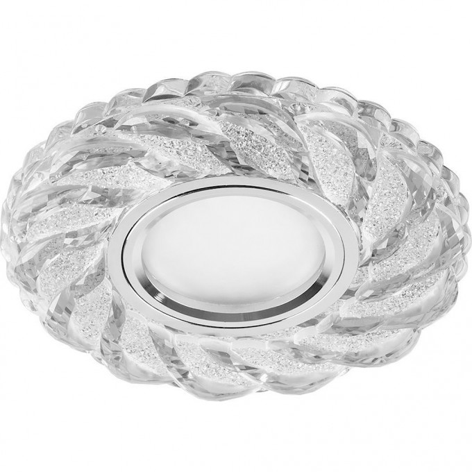 Светильник встраиваемый с белой LED подсветкой FERON CD935 потолочный MR16 G5.3 прозрачный 29468 Светильник встраиваемый с белой LED подсветкой FERON CD935 потолочный MR16 G5.3 прозрачный 29468