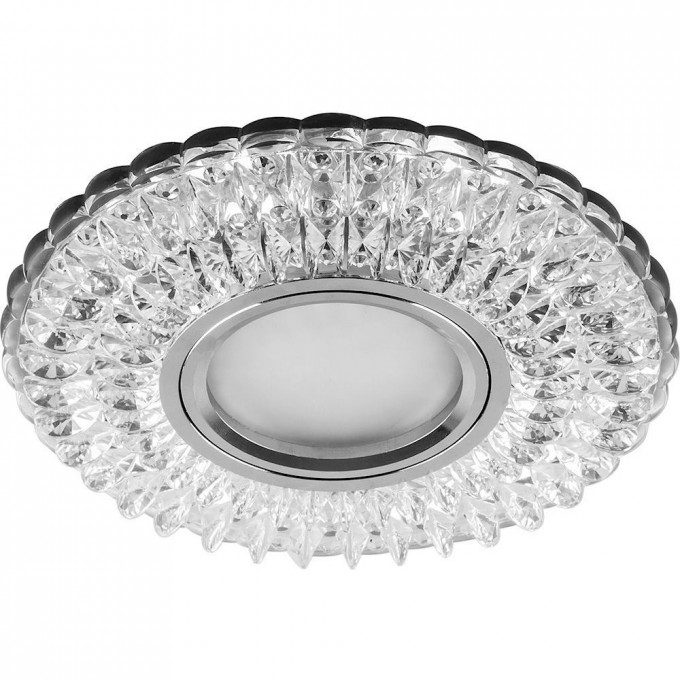 Светильник встраиваемый с белой LED подсветкой FERON CD937 потолочный MR16 G5.3 прозрачный 29470 Светильник встраиваемый с белой LED подсветкой FERON CD937 потолочный MR16 G5.3 прозрачный 29470